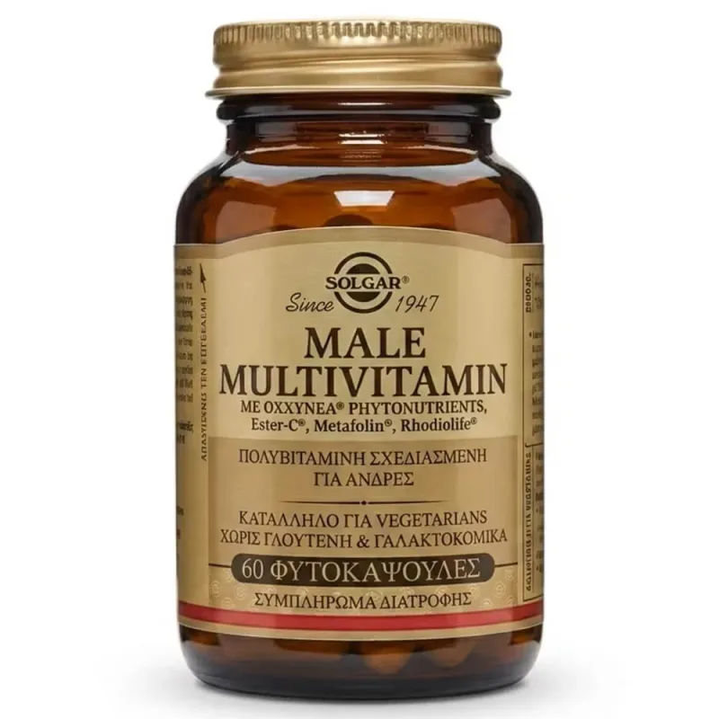 Solgar Male Multivitamin 60 capsule vegetale — preț și oferte