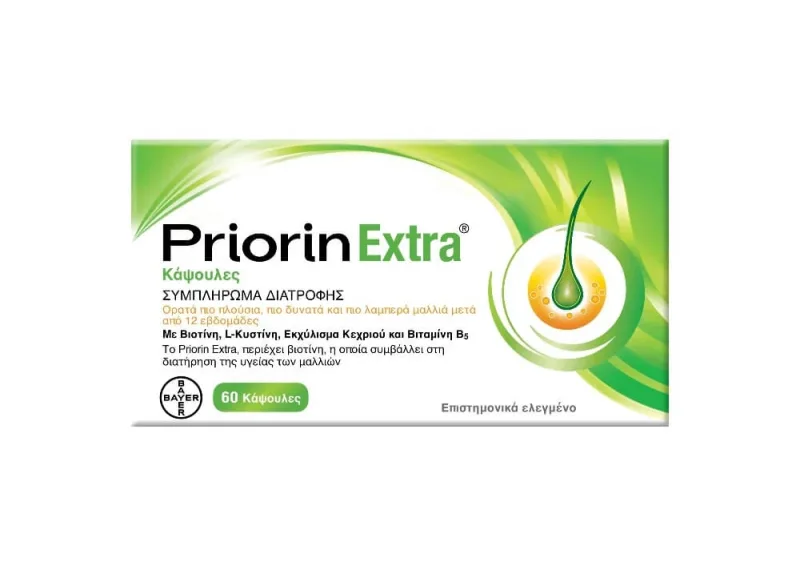 PRIORIN Extra – Supliment alimentar pentru păr, 60 de capsule — preț și oferte