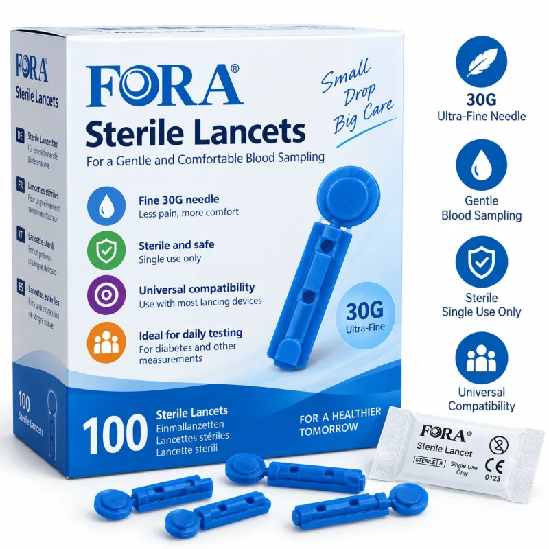 Lanzete sterile FORA 30G – 100 de bucăți — preț și oferte