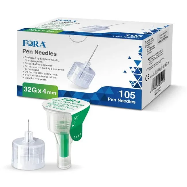 Ace pentru stilou Fora PEN 32 g, 4 mm – 105 bucăți pentru stiloul de insulină — preț și oferte