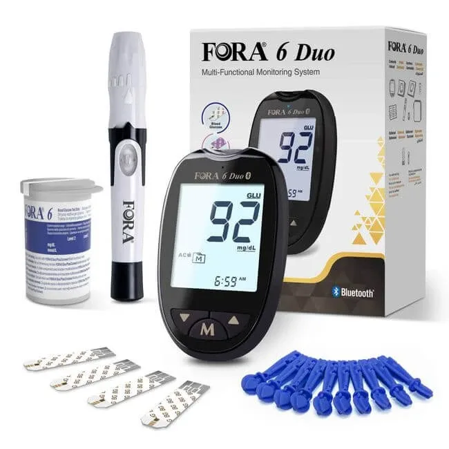 FORA 6 Duo – aparat de măsurare a glicemiei și a β-cetonelor în mg/dL, cu Bluetooth — preț și oferte