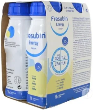 Fresubin Energy Drink cu aromă de vanilie, flacon de 4x200 ml