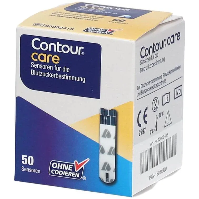 Benzi de testare a glicemiei CONTOUR® CARE – 50 de bucăți ASCENSIA DIABETES CARE — preț și oferte