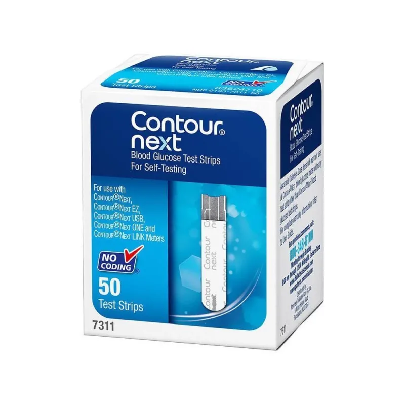 Benzi de testare a glicemiei CONTOUR® NEXT – 50 de bucăți ASCENSIA DIABETES CARE — preț și oferte