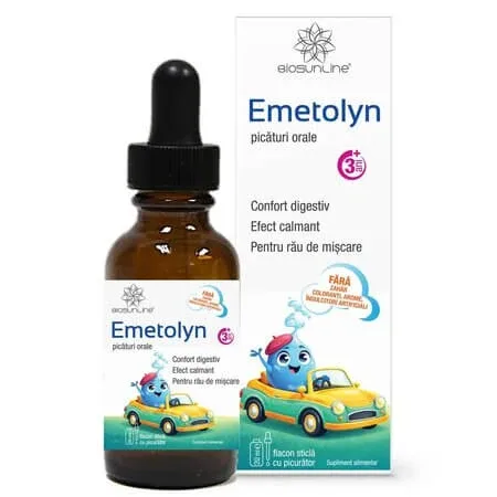 Picaturi orale pentru copii Emotolyn, 20 ml, BioSunLine — preț și oferte