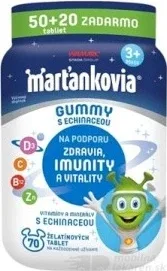 Martiankovia Gummy cu echinacea 50+20tbl. 1×50 tbl + 20 tbl, supliment alimentar — preț și oferte