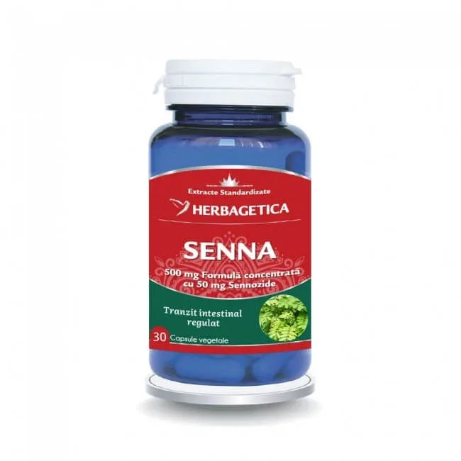 Senna, 30 capsule vegetale, Herbagetica — preț și oferte