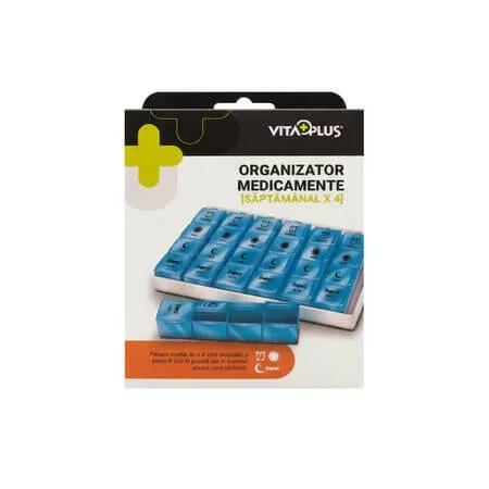 Organizator medicamente saptamanal VP64021, 1 bucata, VitaPlus — preț și oferte
