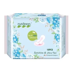 Absorbante subtiri cu aripioare de prindere Day & Night, 10 bucati, Nateen