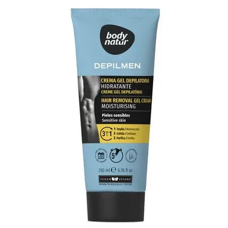Gel depilator hidratant pentru barbati Depilmen, 200 ml, Body Natur — preț și oferte