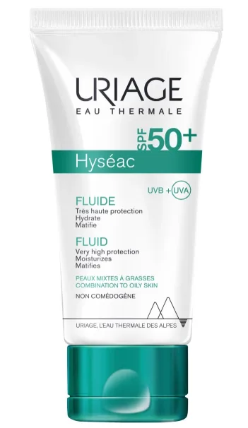 Uriage Hyseac fluid protectie solara ten mixt-gras SPF50+ 50 ml — preț și oferte