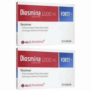 Diosmina 1000 mg Forte+, 2x30 de comprimate, ALG Pharma