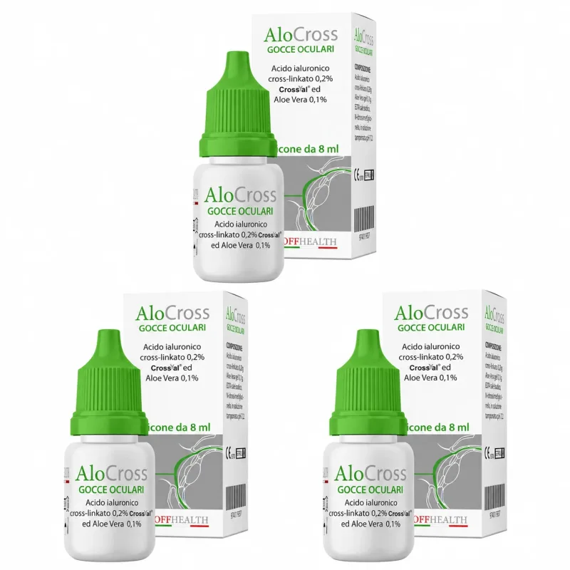 Picături oftalmice Alocross, 3x8 ml, Off Italia OFFHEALTH — preț și oferte
