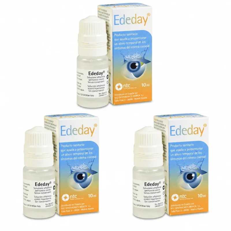 Solutie oftalmica hipertonica sterila Ededay, 3x10 ml, NTC — preț și oferte