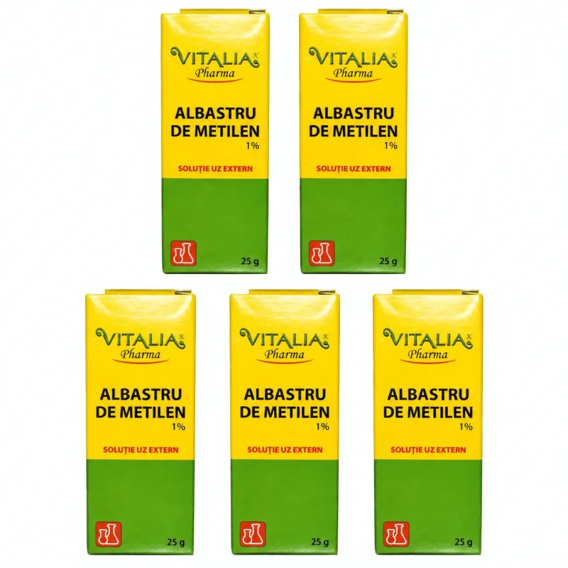 Albastru de metilen 1%, 5x25 g, Vitalia Vitalia Pharma — preț și oferte
