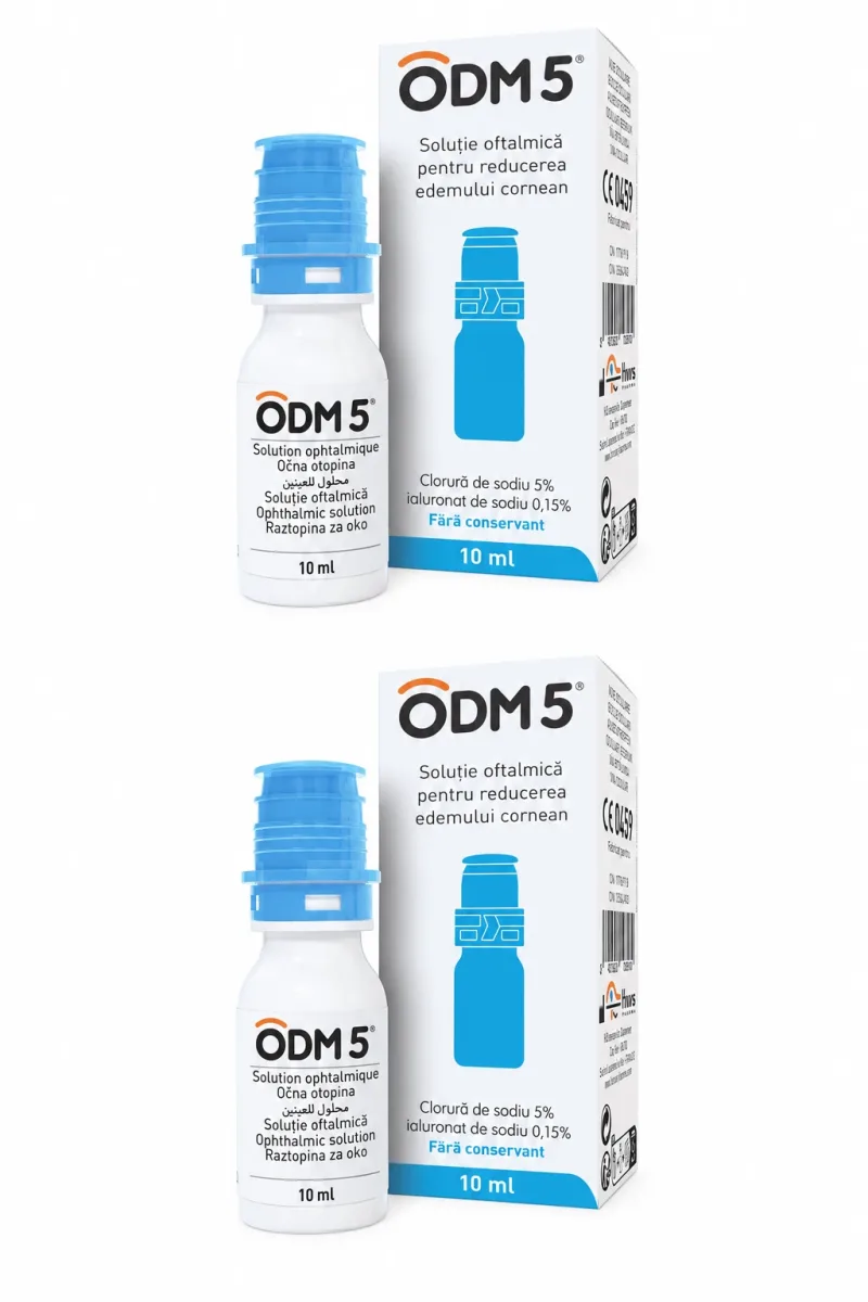 ODM 5, 2x10 ml, Solutie oftalmica pentru reducerea edemului corneean, Horus Pharma  — preț și oferte