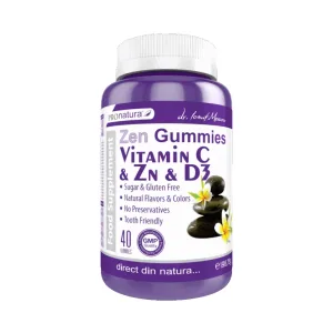 Zen Gummies Vitamin C & Zn & D3 40 jeleuri
