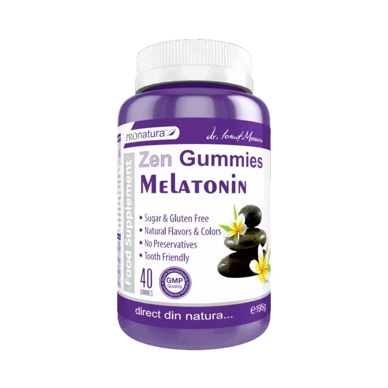 Zen Gummies Melatonin 40 jeleuri, Pro Natura — preț și oferte