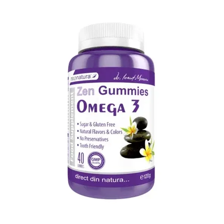 Zen Gummies OMEGA-3, 40 jeleuri, Pro Natura — preț și oferte