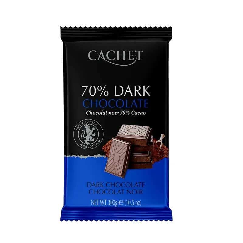 Ciocolată amăruie cu 70% cacao, 300g, Cachet — preț și oferte