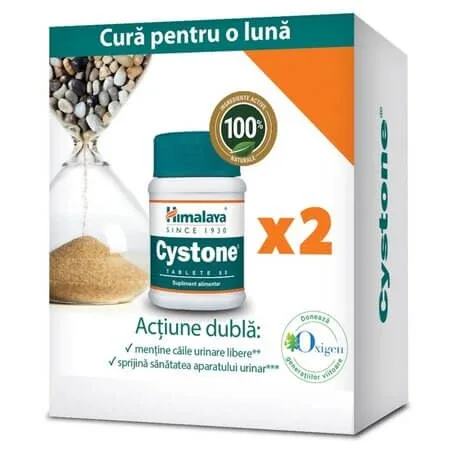 Pachet Cystone, 60 + 60 tablete, Himalaya — preț și oferte