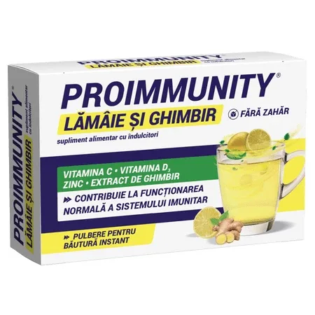 Proimmunity, Lamaie si ghimbir, 8 plicuri, Fiterman Pharma — preț și oferte