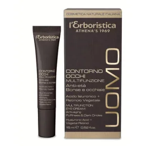 Crema contur ochi multifunctionala anti-aging pentru barbati Uomo, 15 ml, L'Erboristica