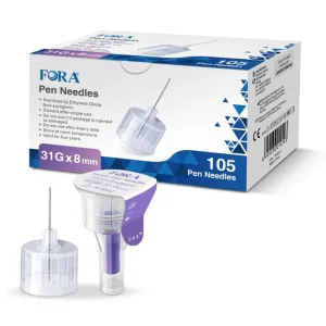 Ace pentru stilou injector insulină FORA 31G 8mm (set de 105 bucăți)