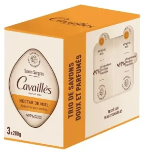 Cavaillès Săpun sugras cu nectar de miere 3 x 200 gr
