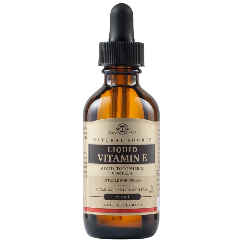 Vitamina E lichidă din surse naturale, 59.2 ml, Solgar — preț și oferte