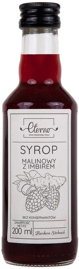 Eterno sirop de zmeură cu ghimbir 200 ml — preț și oferte