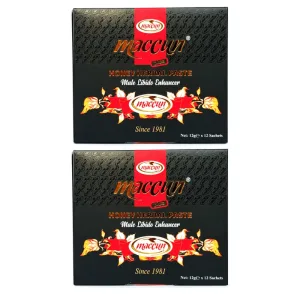 Pastă de miere pentru potență Afrodisiac Herbal, 2x12 plicuri x 12 g, Maccun