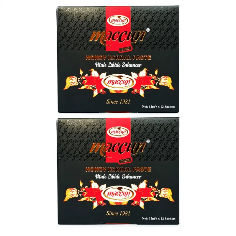 Pastă de miere pentru potență Afrodisiac Herbal, 2x12 plicuri x 12 g, Maccun — preț și oferte