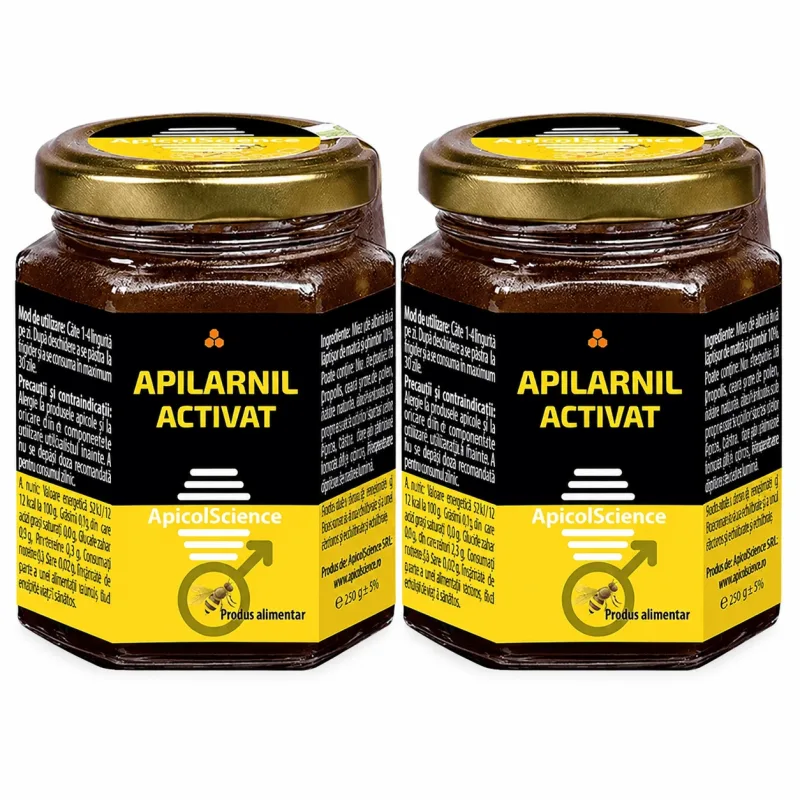 Apilarnil Activat, 2x225 g, ApicolScience — preț și oferte