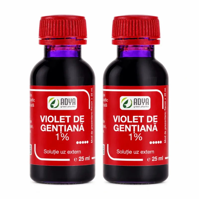 Violet de Gentiana 1% 2x25 ml Adya Green Adya GreenPharma — preț și oferte