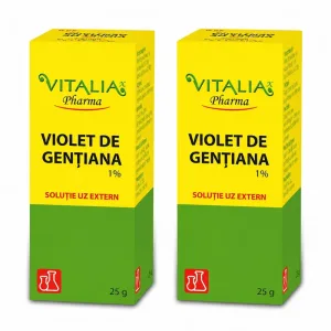 Violet de Genţiană 1%,  2x25 g, Vitalia