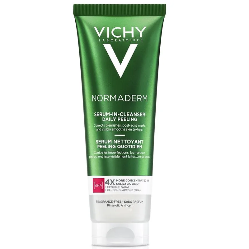 Serum de curatare exfoliant cu acid salicilic pentru ten gras cu tendinta acneica Normaderm, Vichy | 125 ml — preț și oferte
