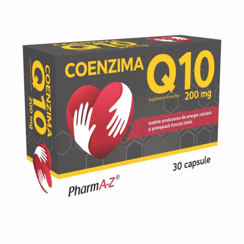Coenzima Q10 200 mg, 30 capsule, Pharm A-Z — preț și oferte