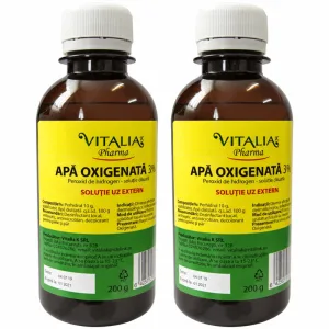 Apă oxigenată 3%, 2x200 ml, Vitalia