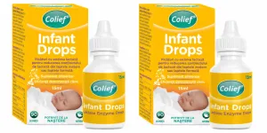 Picături cu enzima lactază Infant drops, 2x15 ml, Colief