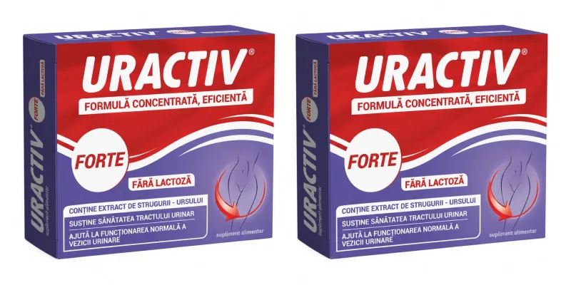 Pachet Uractiv Forte fără lactoză, 2x36 capsule, Terapia  — preț și oferte