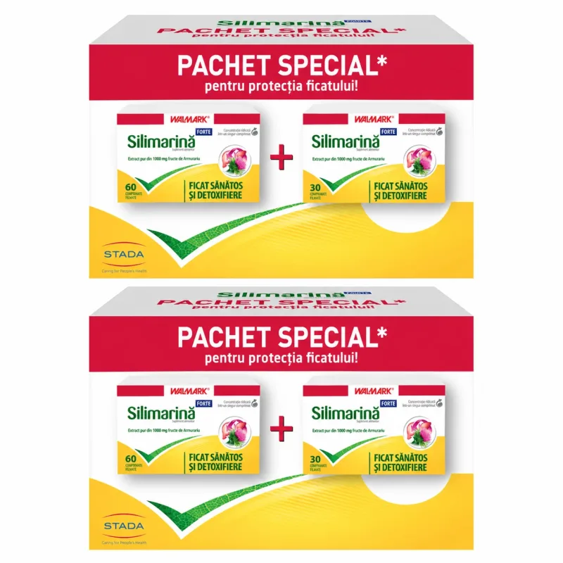 Pachet Silimarină Forte, 2x90 comprimate, Walmark — preț și oferte