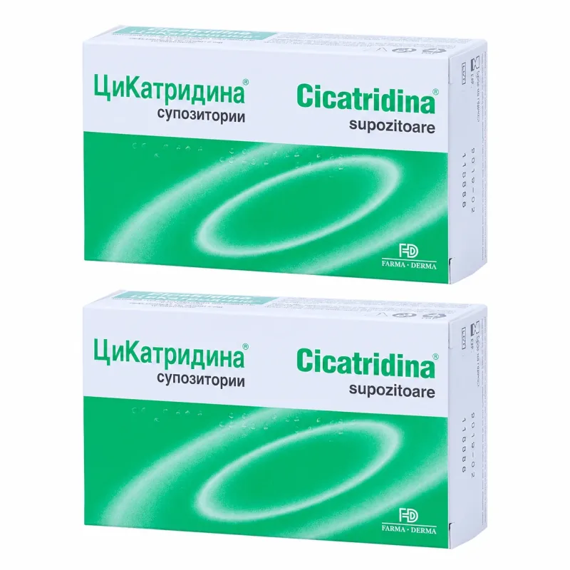 Cicatridina, 2x10 supozitoare, Farma-Derma Italia — preț și oferte