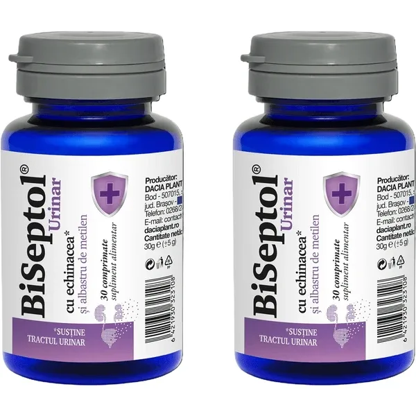 Biseptol Urinar, 2x30 comprimate, Dacia Plant — preț și oferte