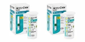 Benzi de testare Accu-Chek Active pentru glicemie, 2x50 bucăți, Roche