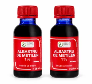 Albastru de metilen 1%, 2x25 ml, Adya Green