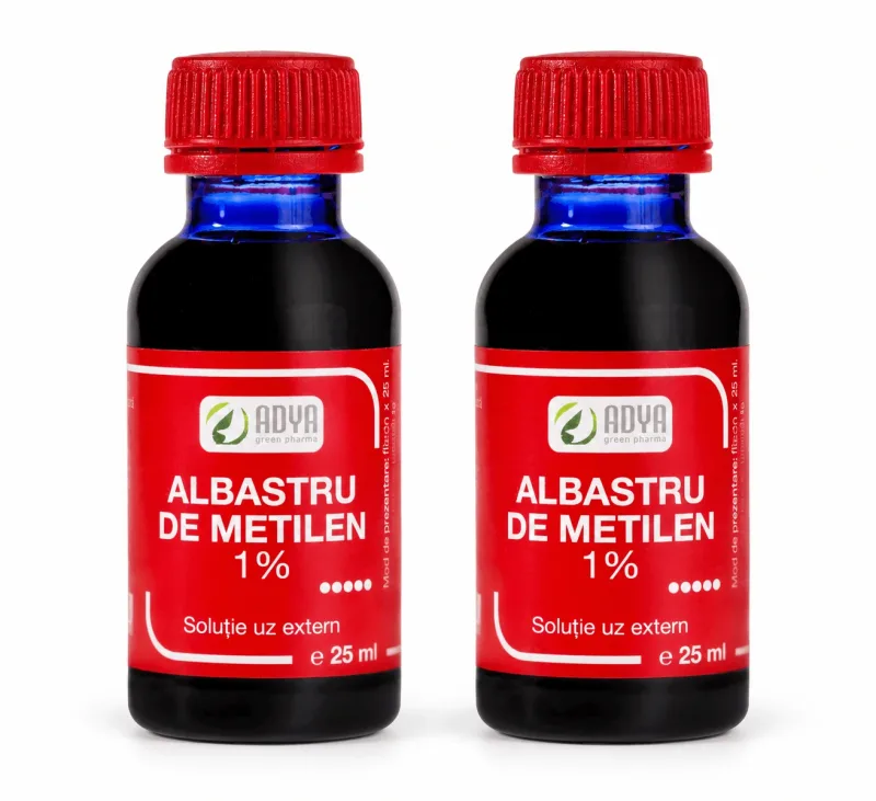 Albastru de metilen 1%, 2x25 ml, Adya Green Adya GreenPharma — preț și oferte