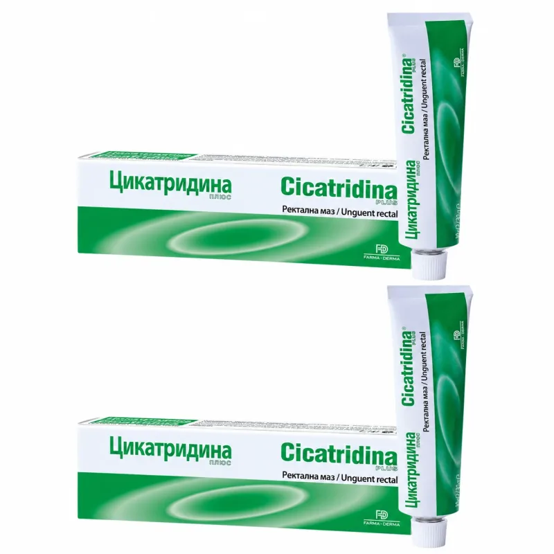 Unguent rectal Cicatridina Plus, 2x30 g, Naturpharma — preț și oferte