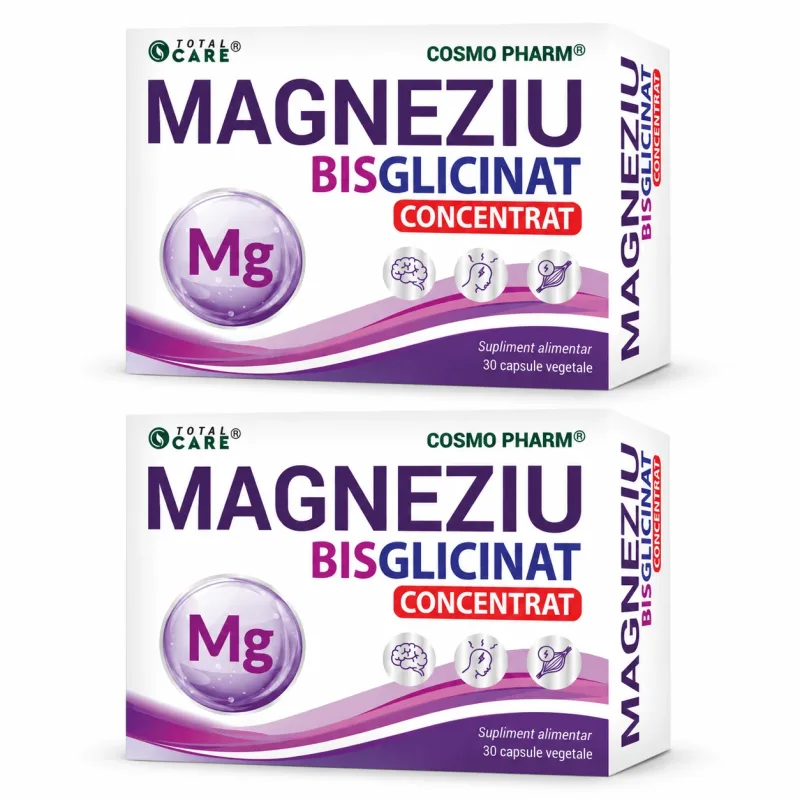 Magneziu Bisglicinat, 2x30 capsule, Cosmopharm — preț și oferte