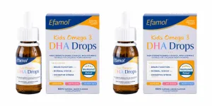 Picături Omega-3 DHA pentru copii, 2x60 ml, Efamol